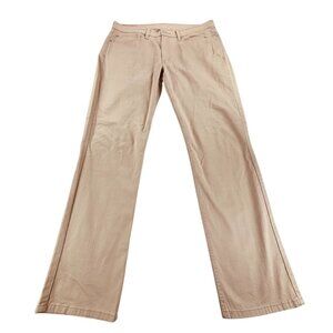 Levis Mens 514 Straight Fit Khaki Pants W36 L32 Waterless Cotton Blend Comfort